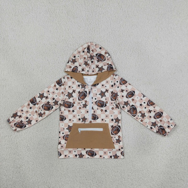 RTS BT1318 toddler boy clothes football winter hoodies top winter clothes shirt