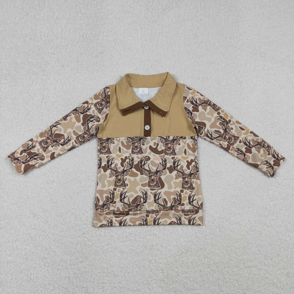 RTS Matching clothing kids deer camo print hooded long sleeve clothes-2026.10.27
