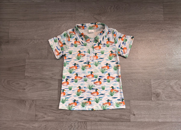 no MOQ BT1381 pre-order  toddler boy clothes mallards boy summer tshirt top-real pic 2026.8.13