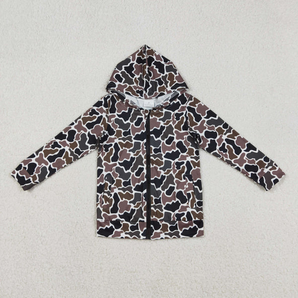 BT1382 RTS  toddler boy clothes camo boy winter top