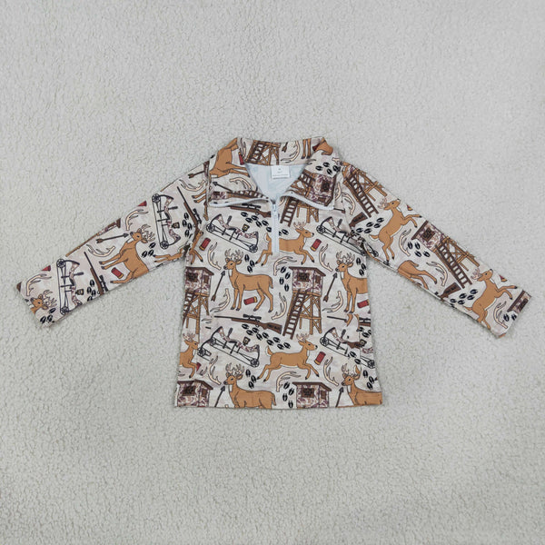 RTS  BT1397 toddler boy clothes hunting boy winter shirt