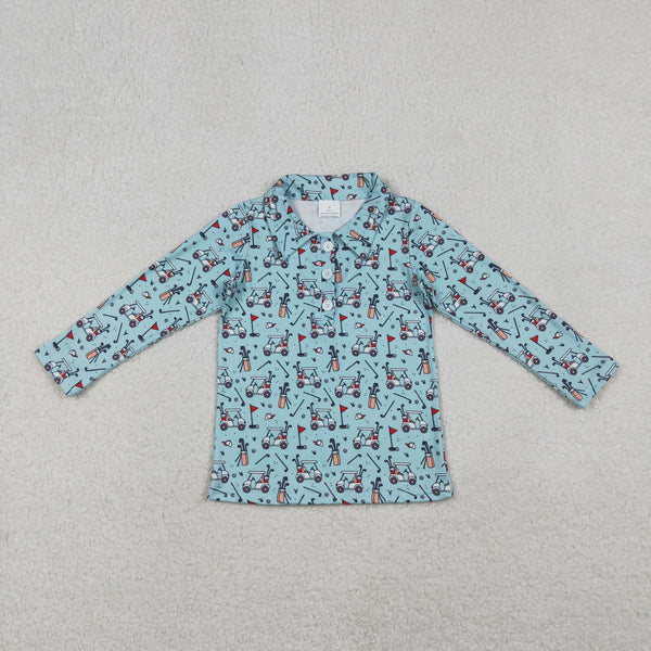 BT1404 RTS boy clothes golf boys winter  top shirt  winter clothing