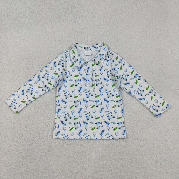 BT1405 RTS boy clothes golf boys winter  top shirt  winter clothing