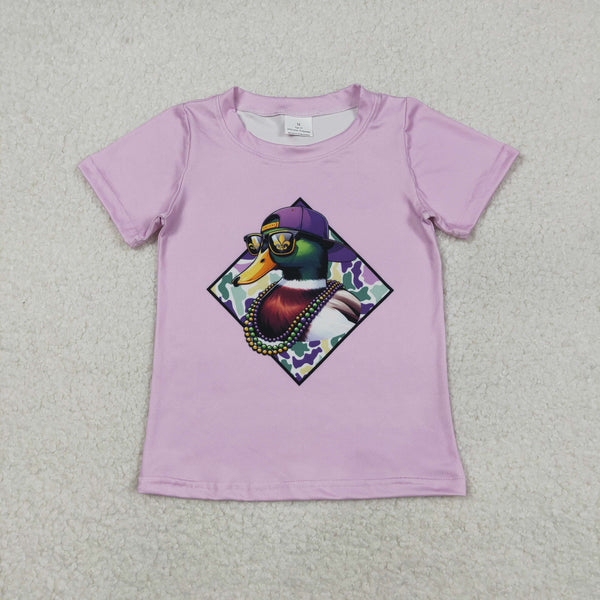 BT1415 RTS boy summer clothes mallards duck boy summer tshirt top