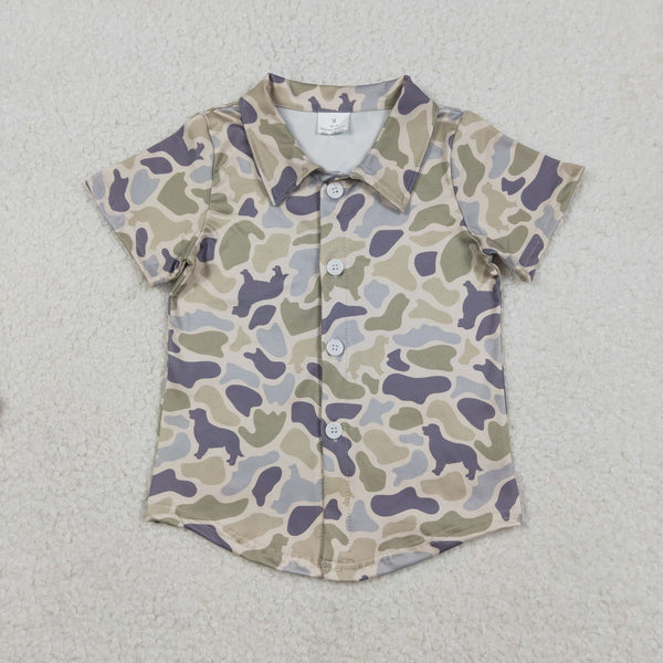 BT1563 RTS toddler boy clothes pubby camo boy summer top Tshirt hunting clothes