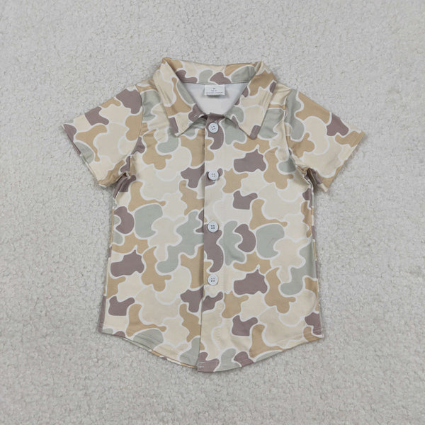 BT1566 RTS  toddler boy clothes camo boy summer top Tshirt Hunting clothes