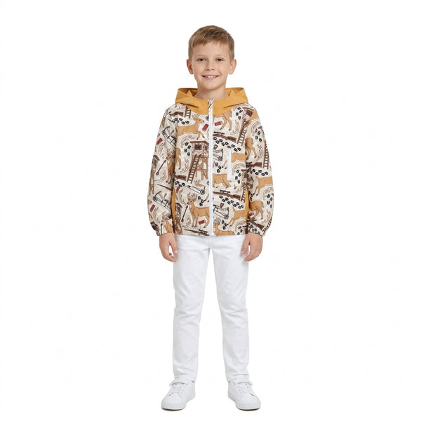 RTS BT1567 toddler boy clothes deer hunting  zip hooded jacket winter clothes