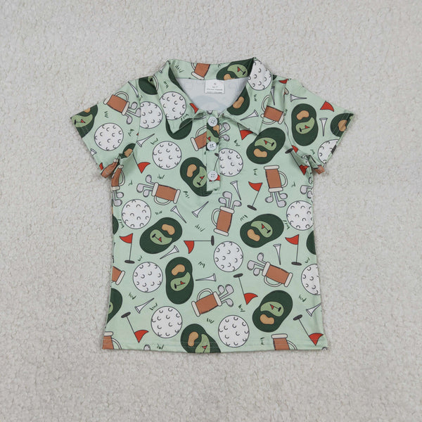 RTS toddler clothes matching clothing golf print boy summer clothing-2026.1.6