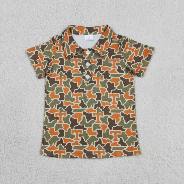 BT1696 RTS toddler boy clothes state camo boy summer top Tshirt