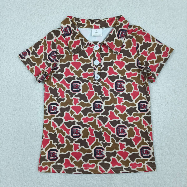 BT1697 RTS toddler boy clothes state camo boy summer top boy summer tshirt