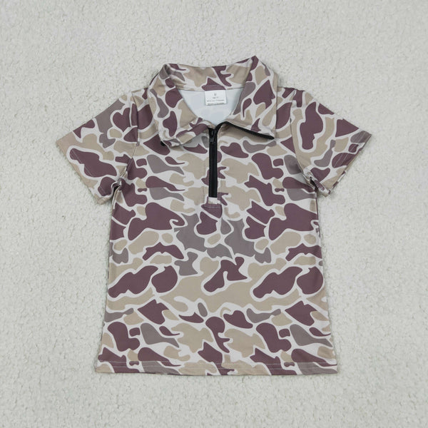 BT1727 RTS toddler boy clothes camo boy summer top tshirt