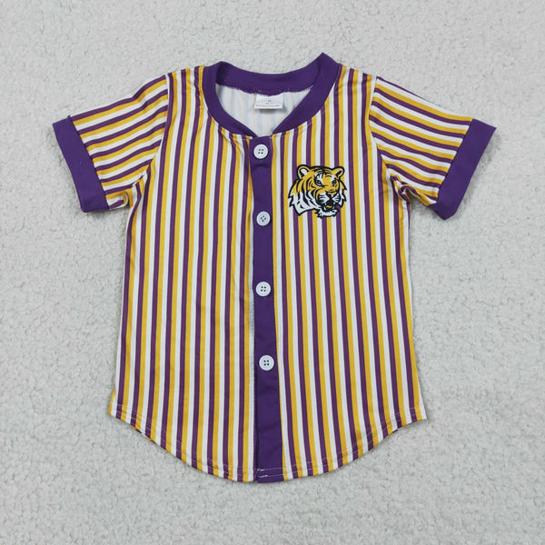 BT1745 RTS toddler boy clothes state print boy summer top shirt