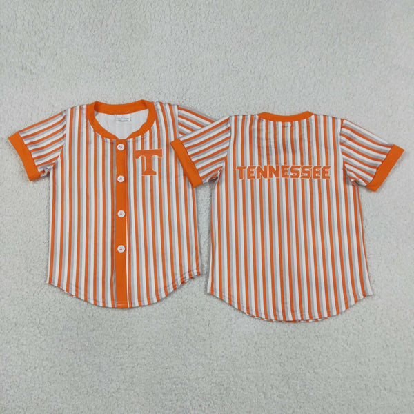 BT1747 RTS toddler boy clothes state orange  boy summer top shirt Tshirt