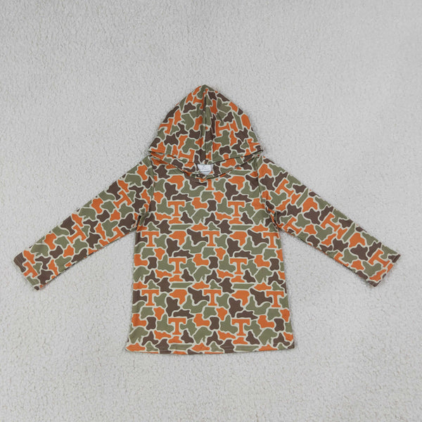 BT1856 RTS toddler boy clothes camo state boy winter hoodies shirt top