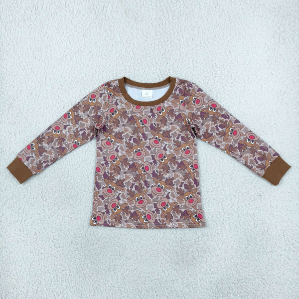RTS BT1905 toddler boy clothes floral print long sleeve top