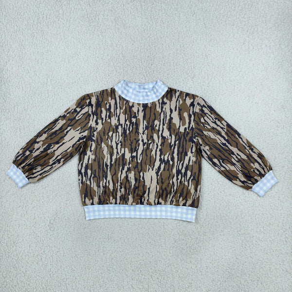 RTS BT1910 toddler boy clothes camo print long sleeve sweatshirt