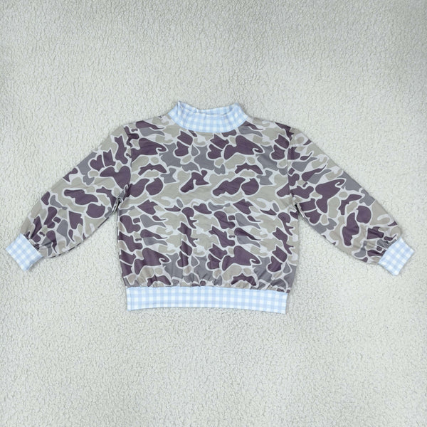 RTS BT1922 toddler boy clothes camo print long sleeve sweatshirt