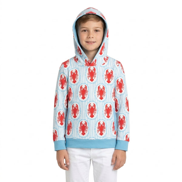 RTS BT1974 toddler boy clothes long sleeve hoodies top crawfish Shirt Mardi Gras Clothes
