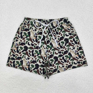 S0468 RTS adult clothes adult men swim shorts camo mallard duck bottom