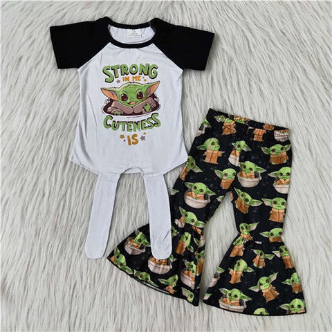 E1-2 toddler girl clothes strong short sleeve fall spring set-promotion 2024.7.13 $2.99