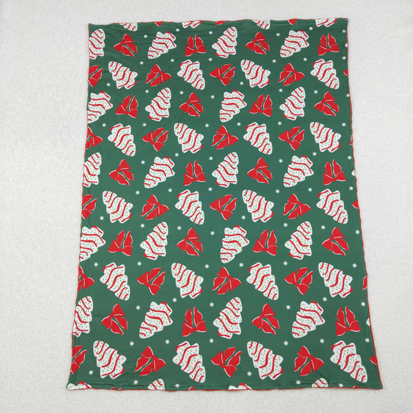 BL0172 RTS baby blanket tree baby minky christmas blanket