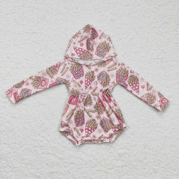 LR0244 baby girl clothes fries winter bubble