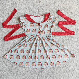 C11-12 girl winter santa clause christmas dress-promotion 2023.11.11