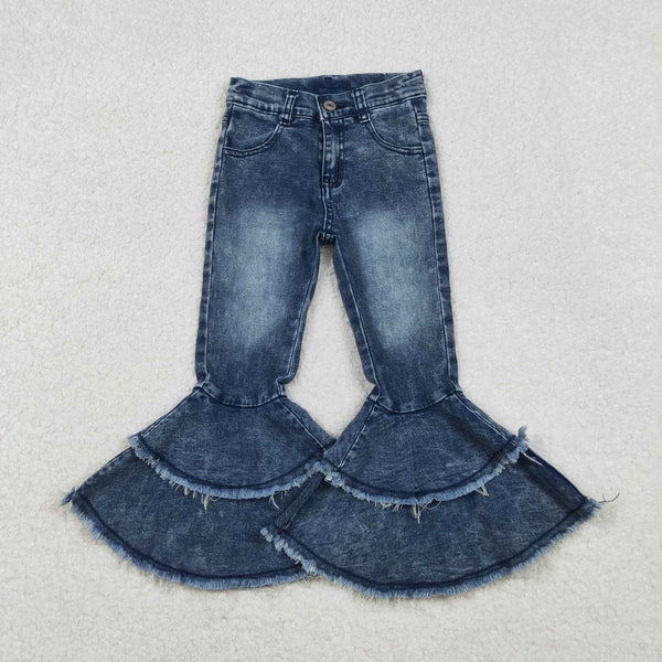 C5-15 baby girl clothes toddler girl bell bottom jeans girl jeans