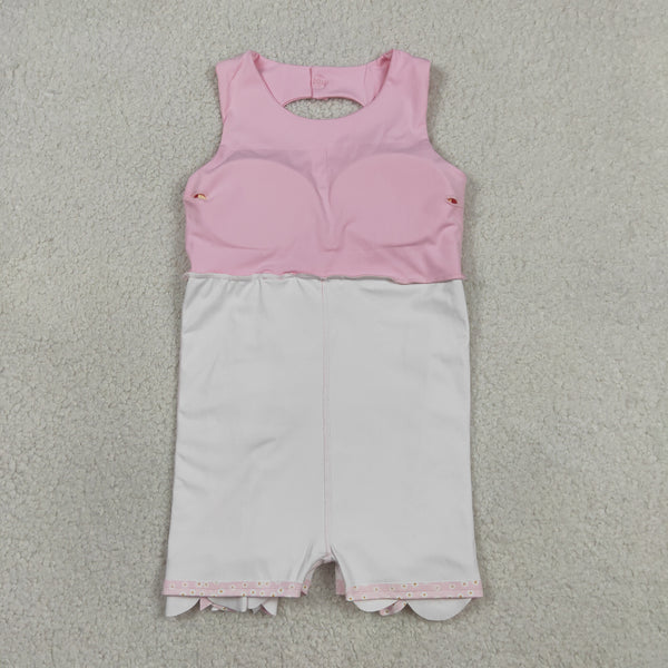 GSD3315 RTS toddler girl clothes pink girl summer dress sports dresses