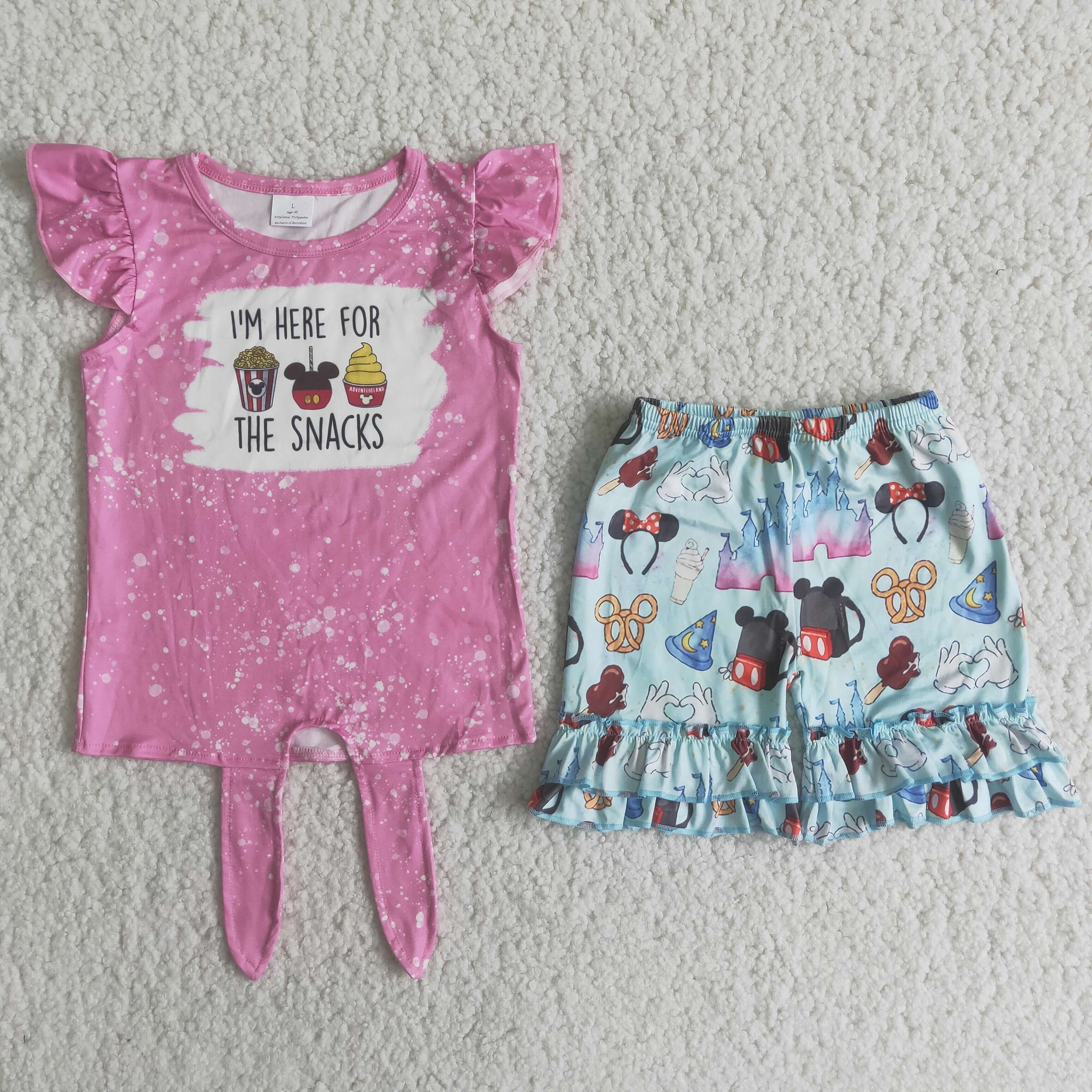 C9-11 baby girl clothes cartoon girl summer shorts set-promotion 2024.6.22  $2.99