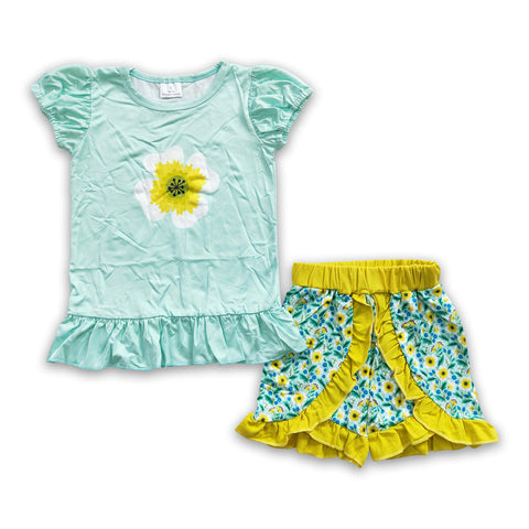 C9-2 toddler girl clothes floral summer outfit spring set-promotion 2024.2.44 $2.99