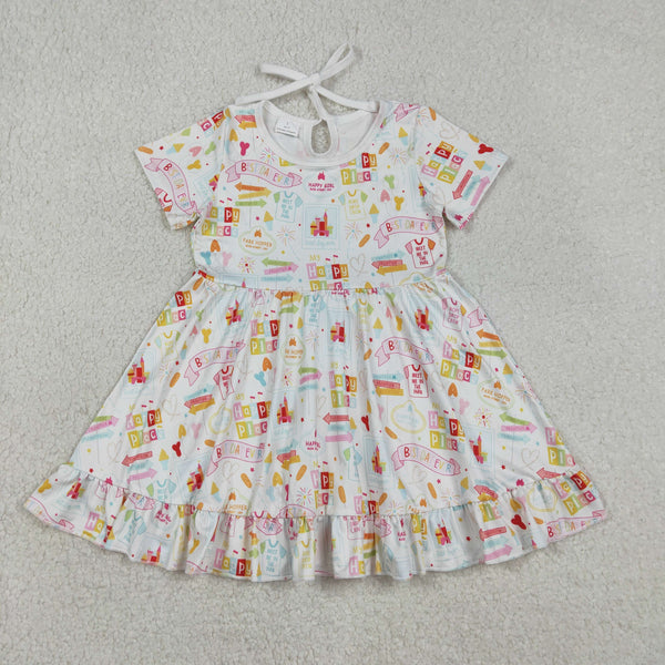 GSD2873 RTS girl clothes best day ever girl summer dresses