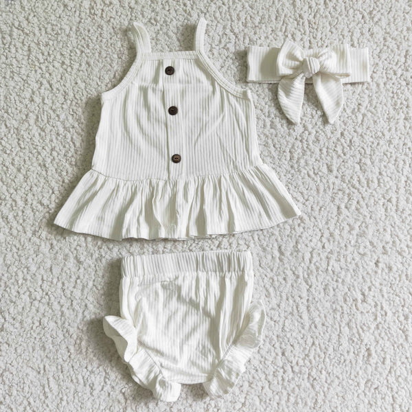 GBO0055 girl cotton bummies set