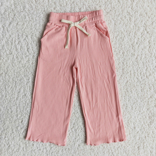 girl spring cotton colorful long pants