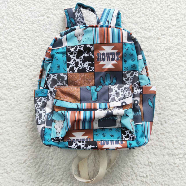 BA0077 toddler backpack flower girl gift back to school cow farm preschool bag