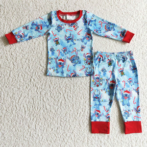 BLP0096 sleepwear kids clothes boys cartoon christmas pajamas-promotion 2024.10.19 $5.5