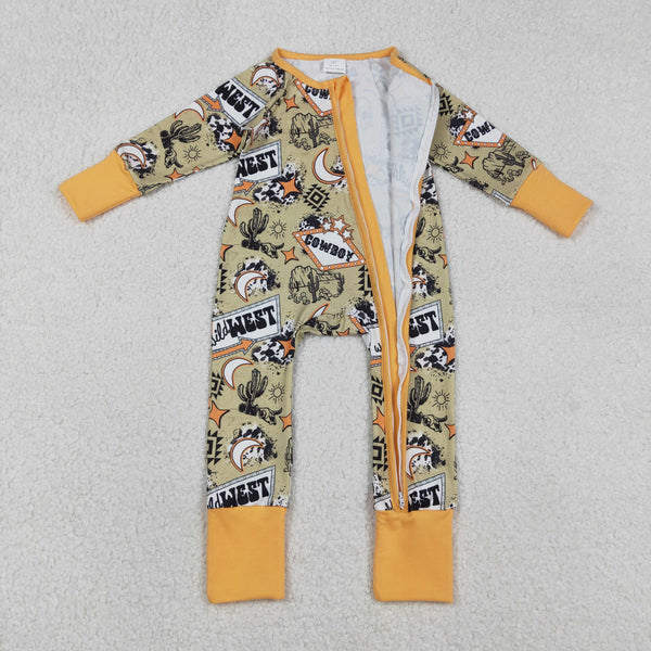 LR2942 RTS baby boy clothes cowboy toddler boy winter romper western clothes
