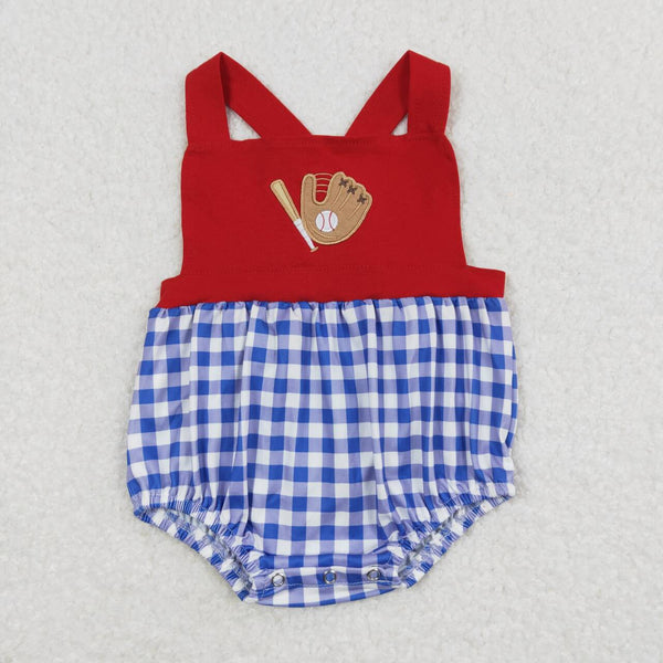 SR0616 RTS toddler girl clothes embroidery  baseball girl summer bubble