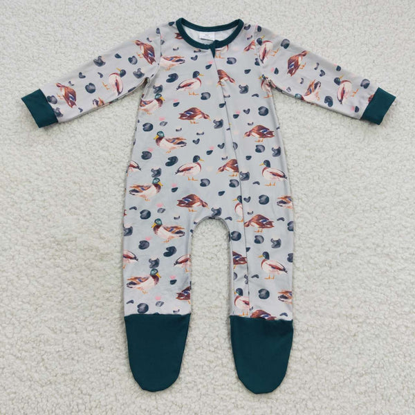 LR0418 baby clothes duck baby winter romper