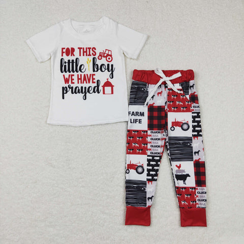 BSPO0171 baby boy clothes farm boy christams outfit-promotion 2024.12.28 $5.5