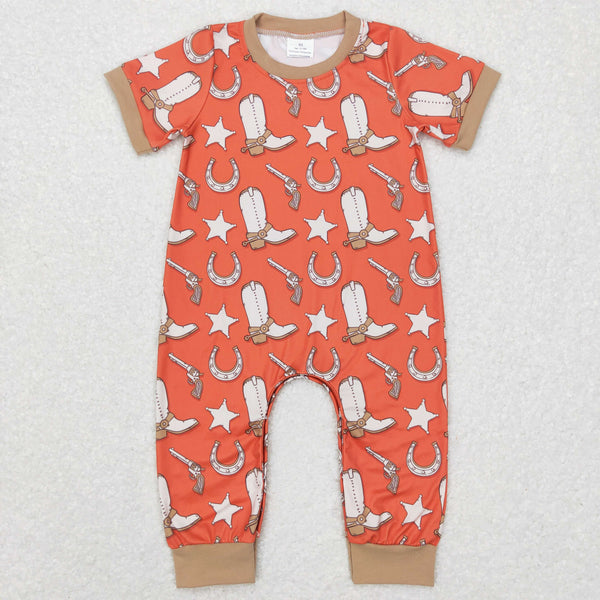 SR0570 baby boy clothes western clothes sleeveless boy summer romper