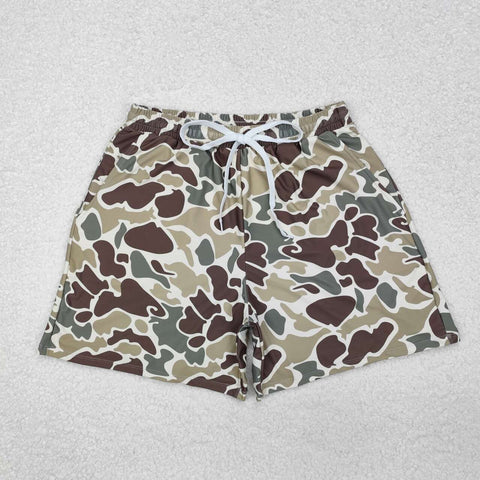 S0474 RTS adult clothes camo adult men summer swim trunks beach sea wear