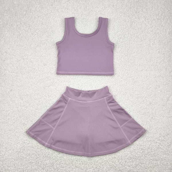 GSD1980 RTS girl clothes  girl summer set yoga clothes