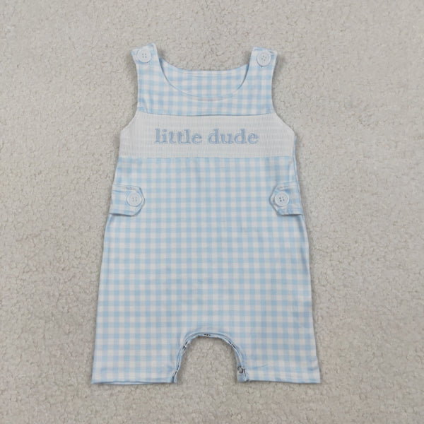 SR3482 RTS baby boy clothes little dude toddler  boy summer romper