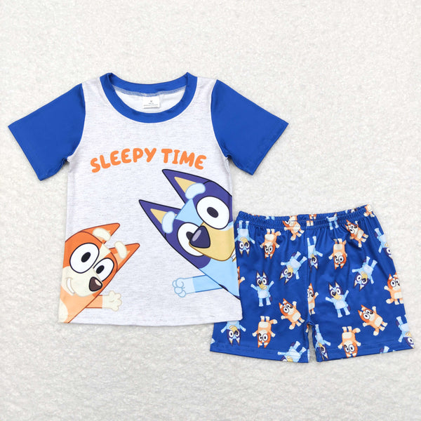 BSSO0421 baby boy clothes cartoon dog boy summer outfits