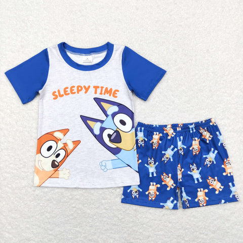 BSSO0421 baby boy clothes cartoon dog boy summer outfits