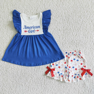 GSSO0042 kids clothes blue july 4th set-promotion 2024.5.11 $5.5