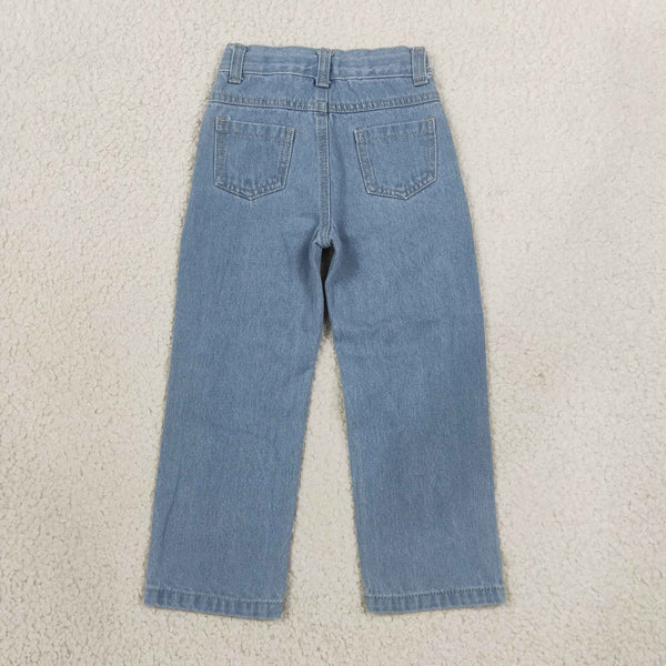 RTS D4-16 toddler kids distressed ripped denim straight jeans