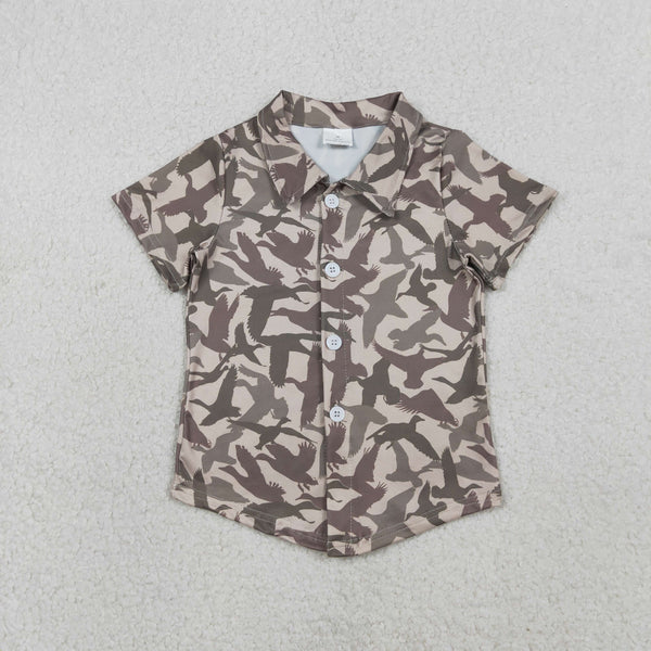 BT1562 RTS toddler boy clothes mallard camo boy summer top Tshirt