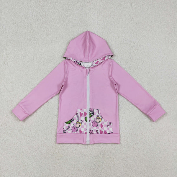 GT1142 12-18M to 7-8T RTS toddler girl  clothes cartoon girl christmas top hoodie